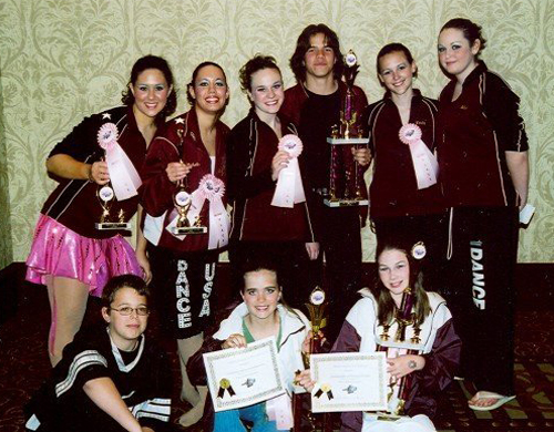 Students of Northstar Dance Academy with their awards